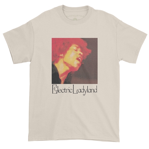 CLEARANCE - Large Sand Jimi Hendrix Electric Ladyland T-Shirt - Lightweight Vintage Style