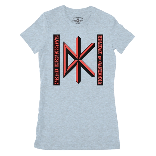 Dead Kennedys Holiday in Cambodia Ladies T Shirt - Relaxed Fit - ladiesheatherprismblue