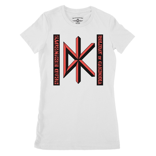 Dead Kennedys Holiday in Cambodia Ladies T Shirt - Relaxed Fit - ladieswhite