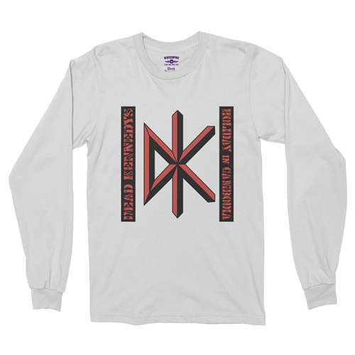 Dead Kennedys Holiday in Cambodia Long Sleeve T-Shirt - longsleevewhite