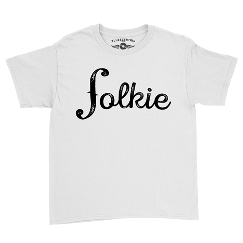 Folkie Youth T-Shirt - Lightweight Vintage Children & Toddlers - youthwhite