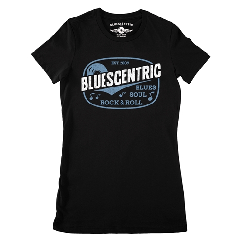 Blues Soul Rock & Roll Ladies T Shirt - ladiesblack