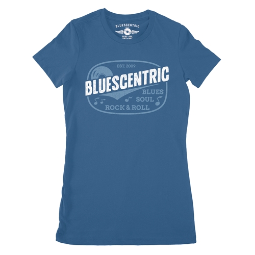 Blues Soul Rock & Roll Ladies T Shirt - ladiesblue