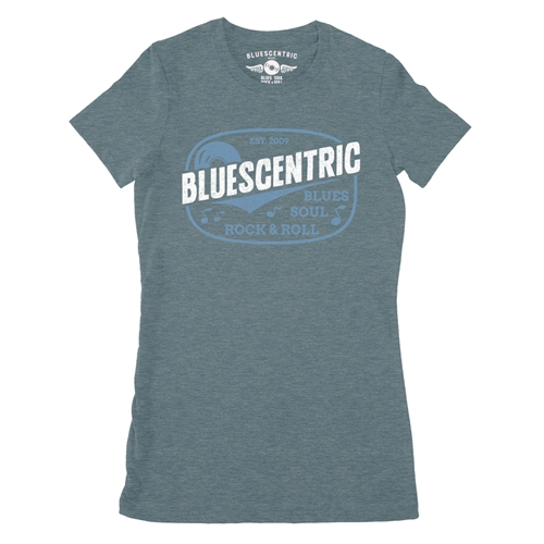 Blues Soul Rock & Roll Ladies T Shirt - ladiesheatherdeepteal