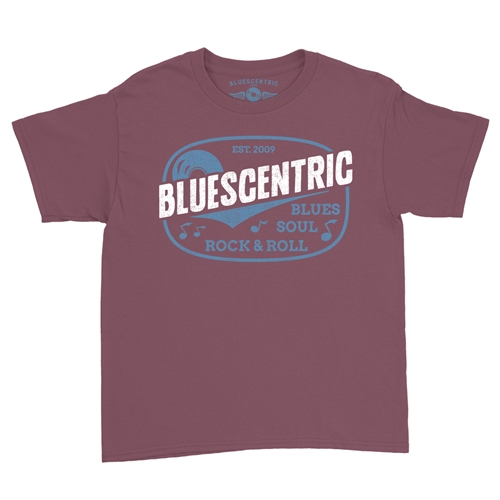 Blues Soul Rock & Roll Youth T-Shirt - Lightweight Vintage Children & Toddlers - youthheathermaroon