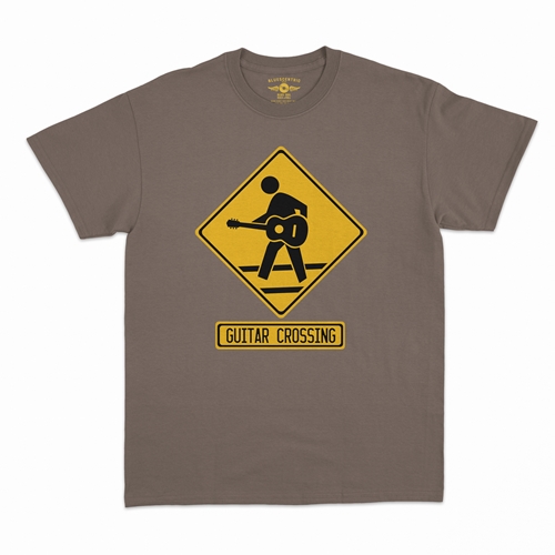 Guitar Crossing T-Shirt - Classic Heavy Cotton - classictaupe