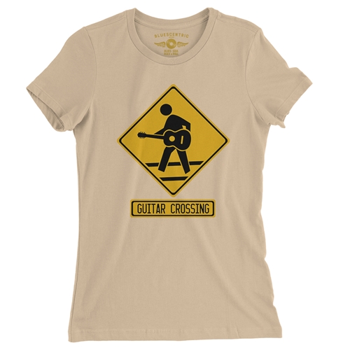 Guitar Crossing Ladies T Shirt - Relaxed Fit - ladiessanddune