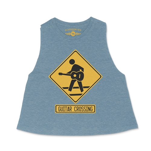 Guitar Crossing Racerback Crop Top - Women