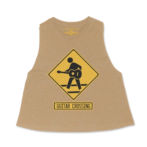 Guitar Crossing Racerback Crop Top - Women