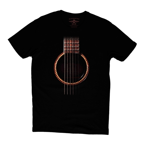 Guitar T-Shirt - Lightweight Vintage Style - vintageblack