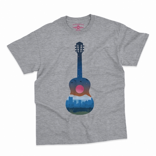 Guitar City T-Shirt - Classic Heavy Cotton - classicathleticheather