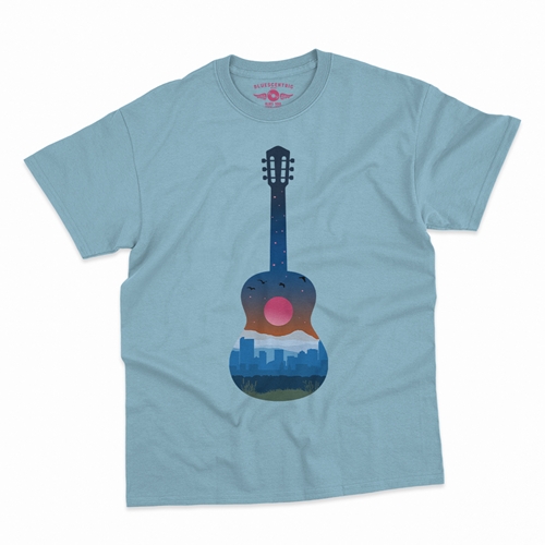 Guitar City T-Shirt - Classic Heavy Cotton - classiclightblue