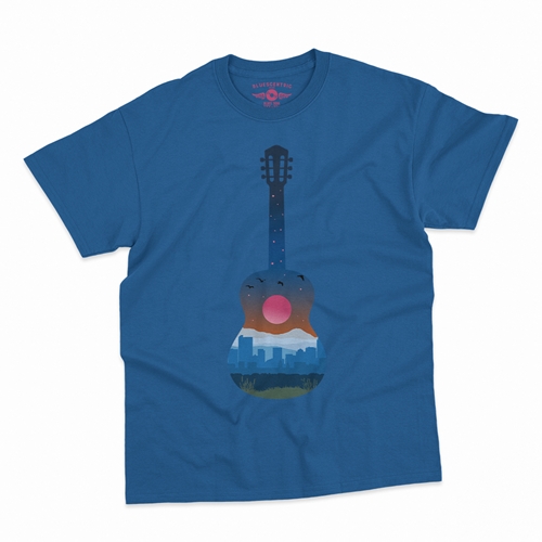 Guitar City T-Shirt - Classic Heavy Cotton - classicroyalblue