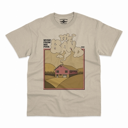 CLEARANCE - Large Sand The Band Smokey Big Pink T-Shirt - Classic Heavy Cotton