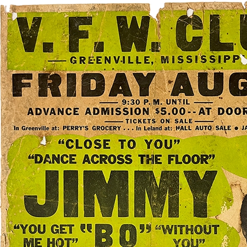 VINTAGE BLUES POSTER - Jimmy Horne Greenville Mississippi