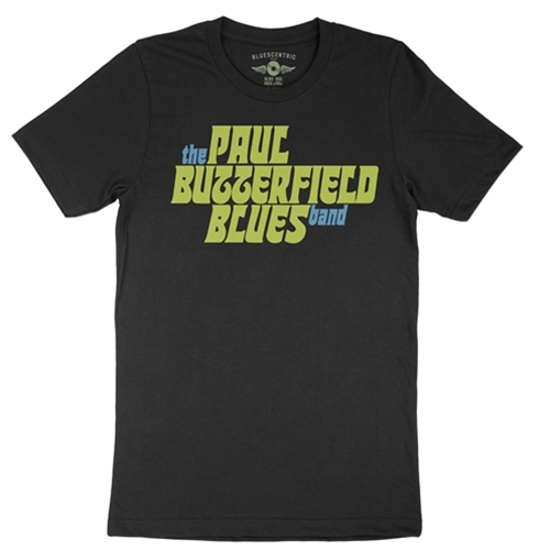 CLEARANCE - Black XL The Paul Butterfield Blues Band Color Logo T-Shirt - Lightweight Vintage Style