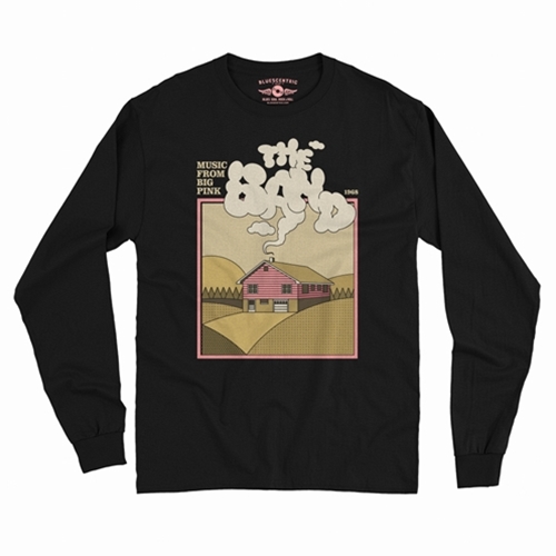 CLEARANCE - 2XL Black The Band Smokey Big Pink Long Sleeve T-Shirt