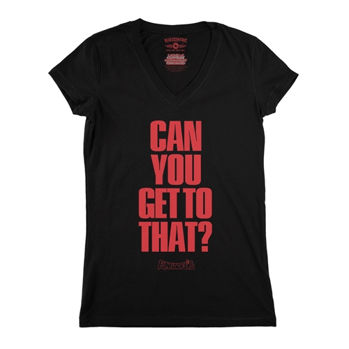 Funkadelic "Can You Get to That?"  V-Neck T Shirt - Women