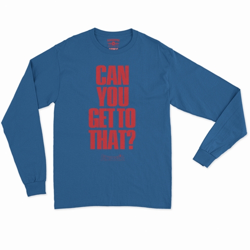 Funkadelic "Can You Get to That?"  Long Sleeve T-Shirt - longsleeveblue