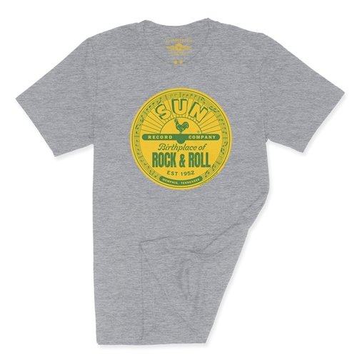 Sun Records Logo T-Shirt - Lightweight Vintage Style - vintageathleticheather