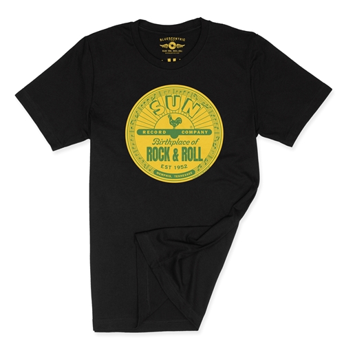 Sun Records Logo T-Shirt - Lightweight Vintage Style - vintageblack