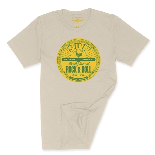 Sun Records Logo T-Shirt - Lightweight Vintage Style - vintagecream