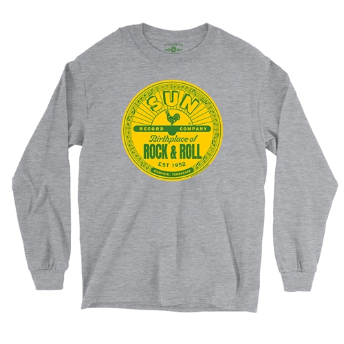 Sun Records Logo Long Sleeve T-Shirt - longsleeveathleticheather