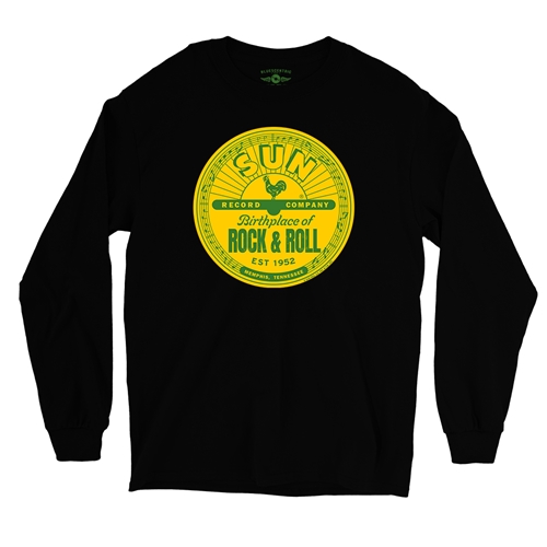 Sun Records Logo Long Sleeve T-Shirt - longsleeveblack