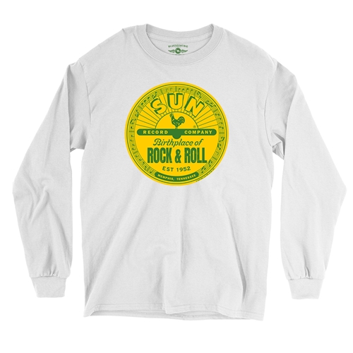 Sun Records Logo Long Sleeve T-Shirt - longsleevewhite