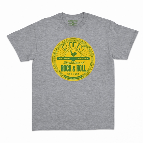 Sun Records Logo T-Shirt - Classic Heavy Cotton - classicathleticheather