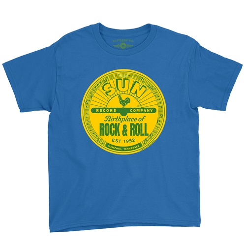 Sun Records Logo T-Shirt - Classic Heavy Cotton - classicroyalblue