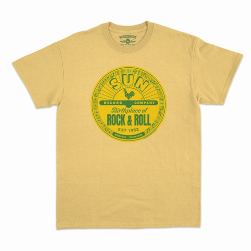 Sun Records Logo T-Shirt - Classic Heavy Cotton - classicyellow