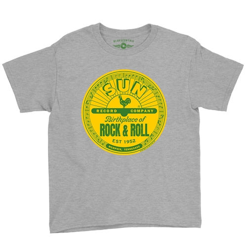 Sun Records Logo Youth T-Shirt - Lightweight Vintage Children & Toddlers - youthheatherathletic