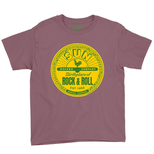 Sun Records Logo Youth T-Shirt - Lightweight Vintage Children & Toddlers - youthheathermaroon