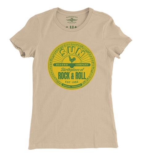 Sun Records Logo Ladies T Shirt - Relaxed Fit - ladiessanddune