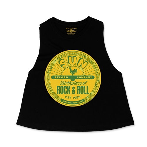 Sun Records Logo Racerback Crop Top - Women