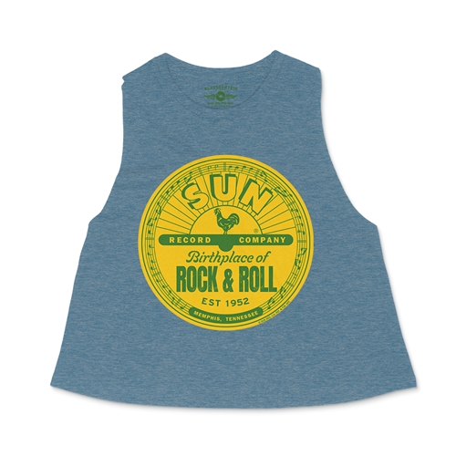 Sun Records Logo Racerback Crop Top - Women