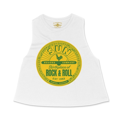 Sun Records Logo Racerback Crop Top - Women