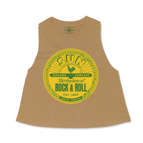 Sun Records Logo Racerback Crop Top - Women