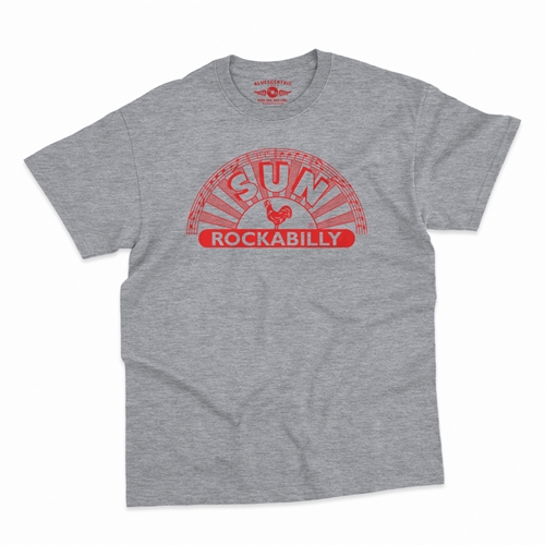 Sun Records ROCKABILLY T-Shirt - Classic Heavy Cotton - classicathleticheather