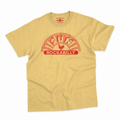 Sun Records ROCKABILLY T-Shirt - Classic Heavy Cotton - classicyellow