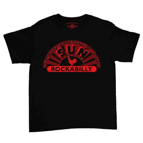 Sun Records ROCKABILLY Youth T-Shirt - Lightweight Vintage Children & Toddlers - youthblack