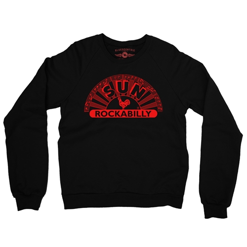 Sun Records ROCKABILLY Crewneck Sweater - crewneckblack