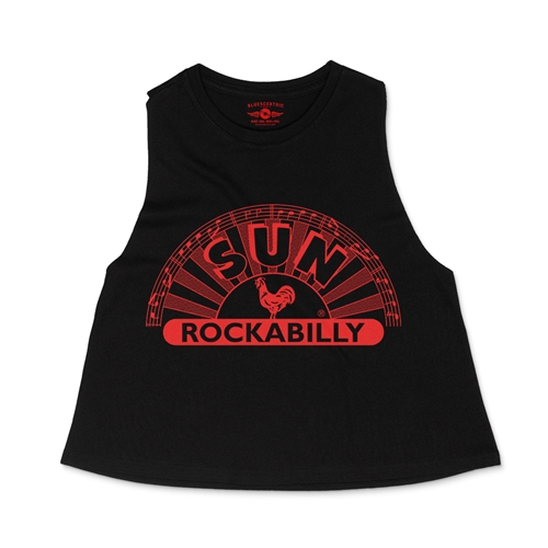 Sun Records ROCKABILLY Racerback Crop Top - Women