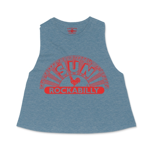 Sun Records ROCKABILLY Racerback Crop Top - Women