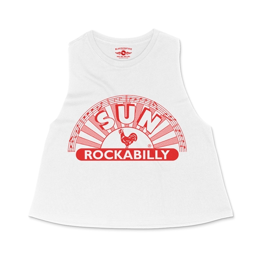 Sun Records ROCKABILLY Racerback Crop Top - Women