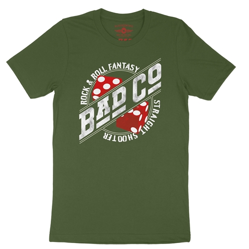 Bad Co Straight Shooter T-Shirt - Lightweight Vintage Style - vintageolive