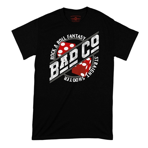 Bad Co Straight Shooter T-Shirt - Classic Heavy Cotton - classicblack