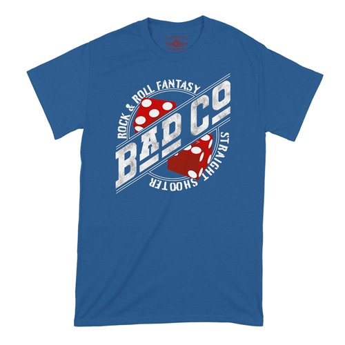 Bad Co Straight Shooter T-Shirt - Classic Heavy Cotton - classicroyalblue