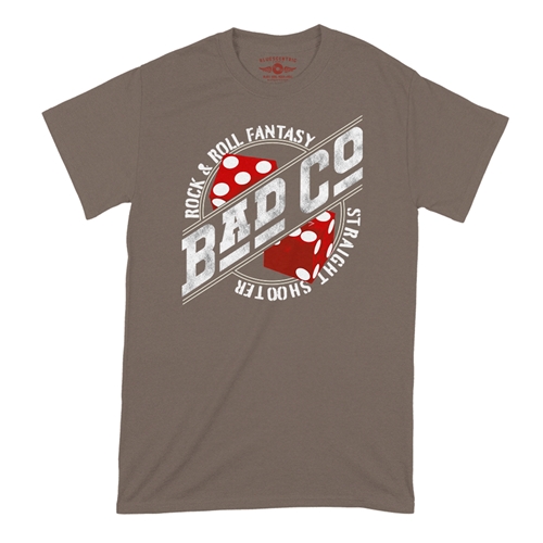 Bad Co Straight Shooter T-Shirt - Classic Heavy Cotton - classictaupe